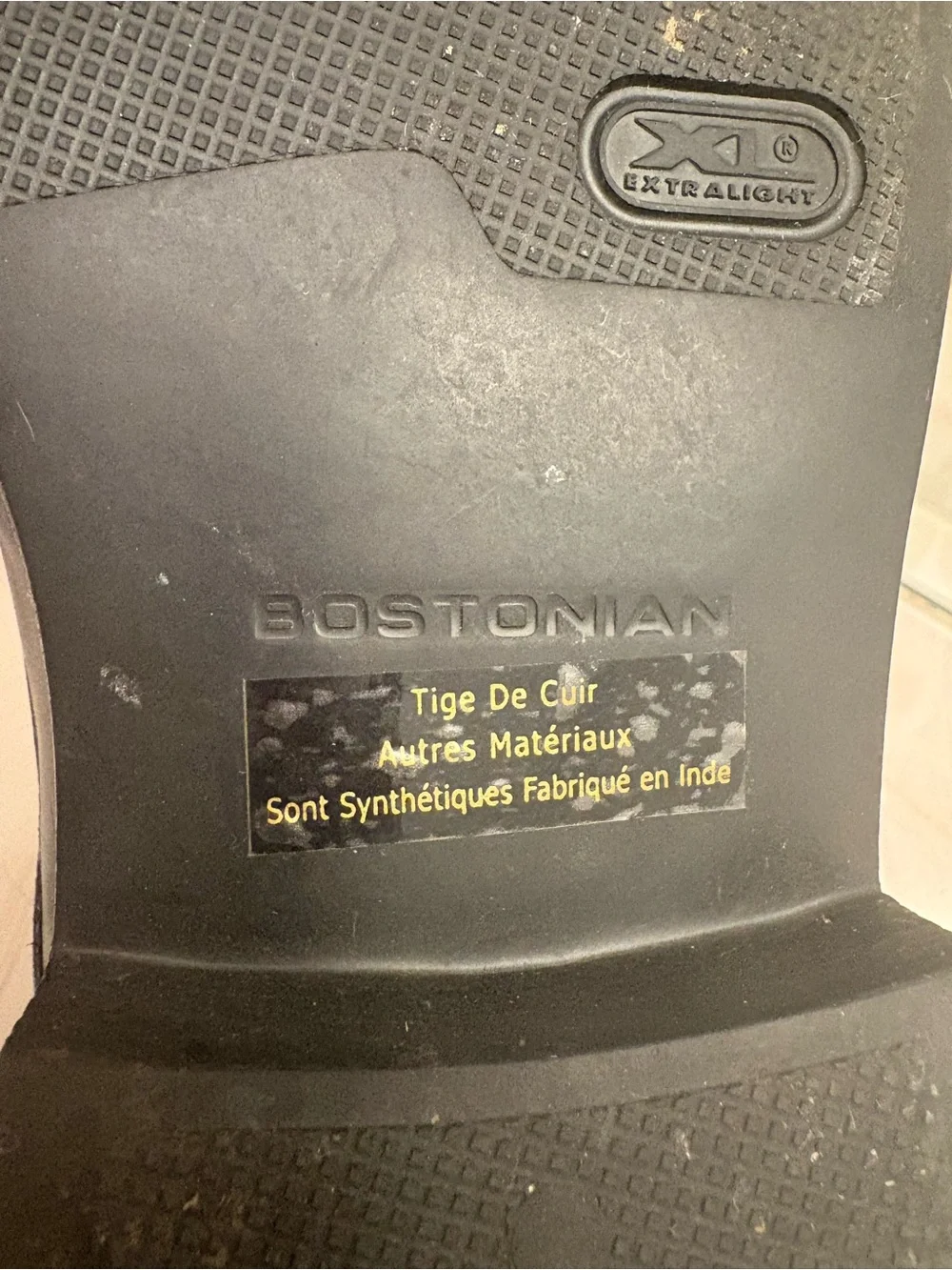 Bostonian Flexlite Men's Black Leather Oxford Dress Shoes Square Toe size 8 1/2